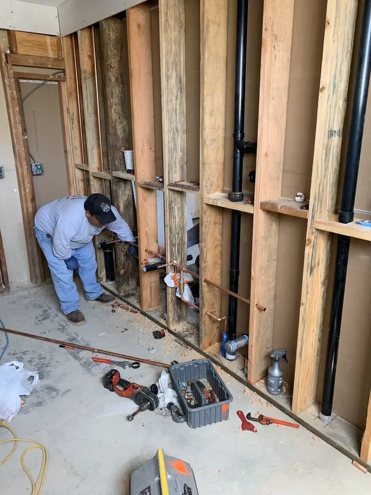 Commercial rough-in plumbing for Water Heater Replacement in Shelby